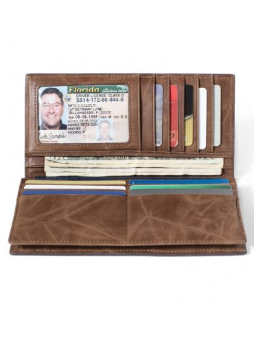 RFID Wallet for Checkbook Western